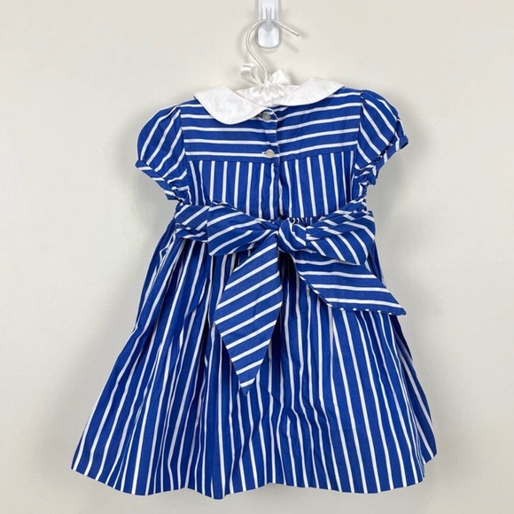 Ralph Lauren Smocked Blue Shirt Dress w/ Bloomers, baby girl size 6 months - Picture 4 of 6